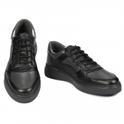 Herresko casual/sport 946 sort kombineret
