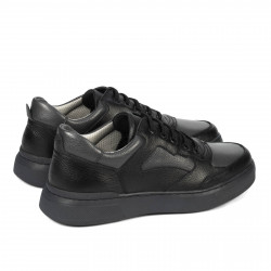 Herresko casual/sport 946 sort kombineret