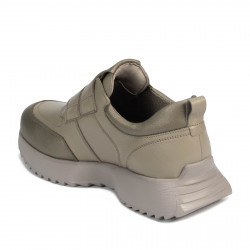 Damesportssko 6060 beige kombineret