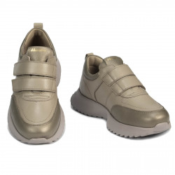Damesportssko 6060 beige kombineret