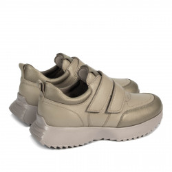 Damesportssko 6060 beige kombineret