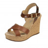 Damesandaler 5095 brun kombineret