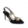 Damesandaler 1294 sort antilop