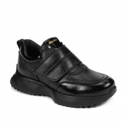 Damesneakers 6060 sort kombineret
