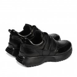 Damesneakers 6060 sort kombineret
