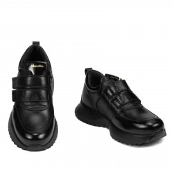 Damesneakers 6060 sort kombineret
