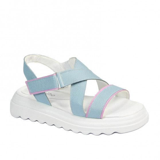 Damesandaler 5092 blå kombineret
