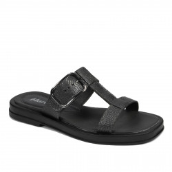 Damesandaler 5091 sort metallisk