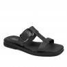 Damesandaler 5091 sort metallisk