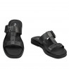 Damesandaler 5091 sort metallisk