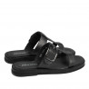 Damesandaler 5091 sort metallisk