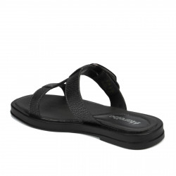 Damesandaler 5091 sort metallisk