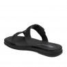 Damesandaler 5091 sort metallisk