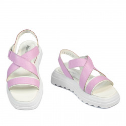 Kvinde sandaler 5092 lyserød kombineret