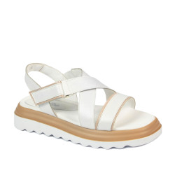 Damesandaler 5092 hvid kombineret