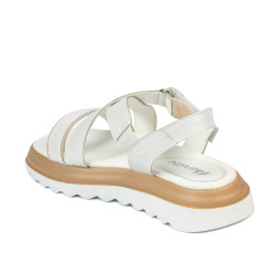 Damesandaler 5092 hvid kombineret