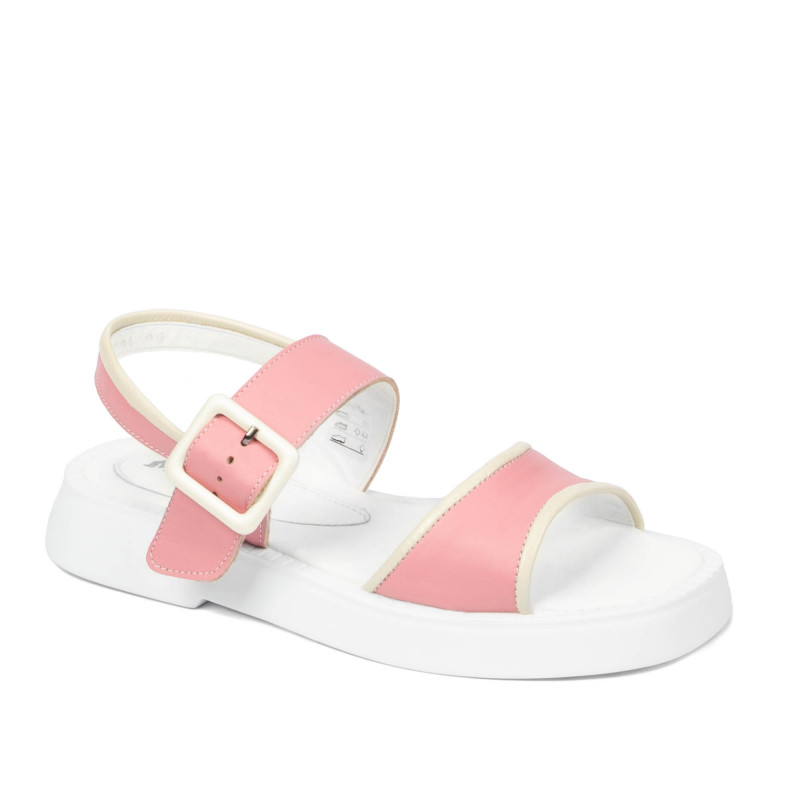 Damesandaler 5094 lyserød kombineret