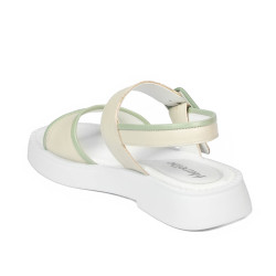 Damesandaler 5094 beige kombineret