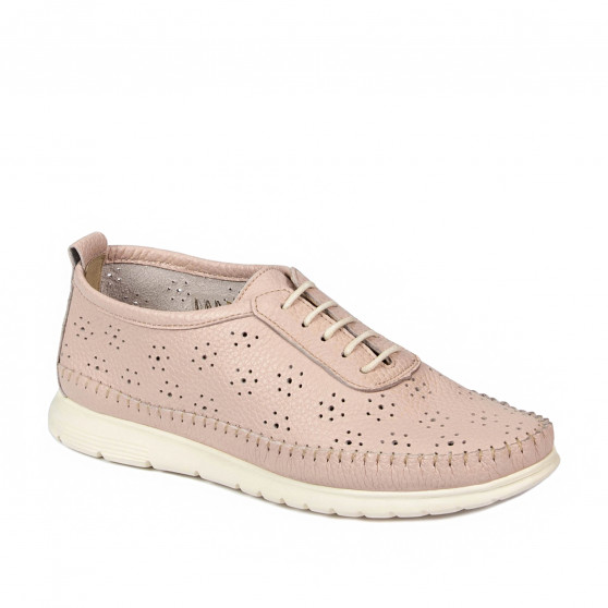 Dame mokkasiner 6061 pudder