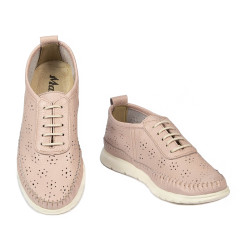Dame mokkasiner 6061 pudder