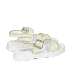 Damesandaler 5094 beige kombineret
