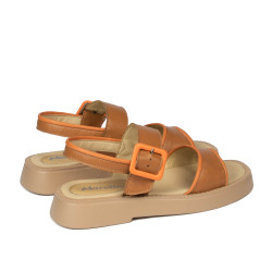 Damesandaler 5094 brun kombineret