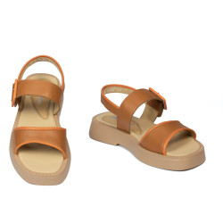 Damesandaler 5094 brun kombineret