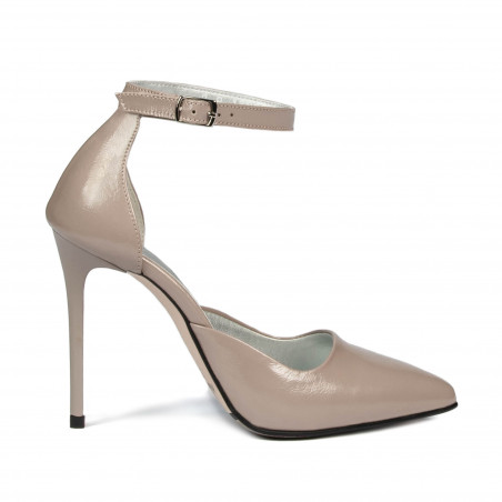 Dame elegante sko 1296 lak cappuccino