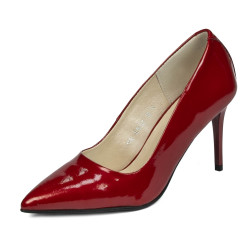 Elegante damesko 1293 rød perlemor lak