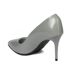 Elegante damesko 1293 lak grå