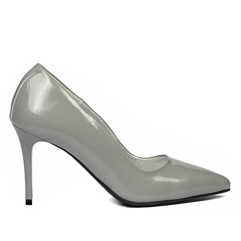 Elegante damesko 1293 lak grå