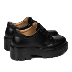 Dame casual sko 6064 sort kombineret