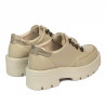 Dame casual sko 6064 beige kombineret