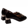 Elegante damesko 1298 lak bordeaux