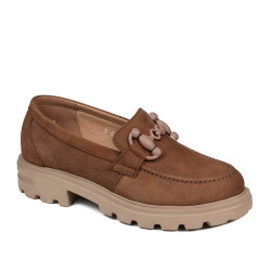 Dame casual sko 6069 bufo brun