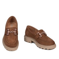 Dame casual sko 6069 bufo brun