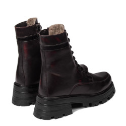 Dame støvler 3386 i kombineret bordo