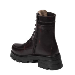 Dame støvler 3386 i kombineret bordo