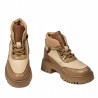 Dame støvler 3382 camel kombineret