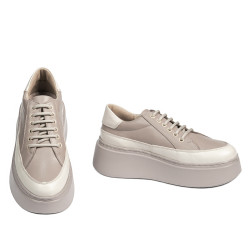 Damesko 6070 sandfarvet kombineret