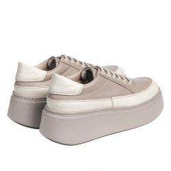 Damesko 6070 sandfarvet kombineret