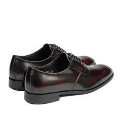Elegante herresko 959 i bordo florantic