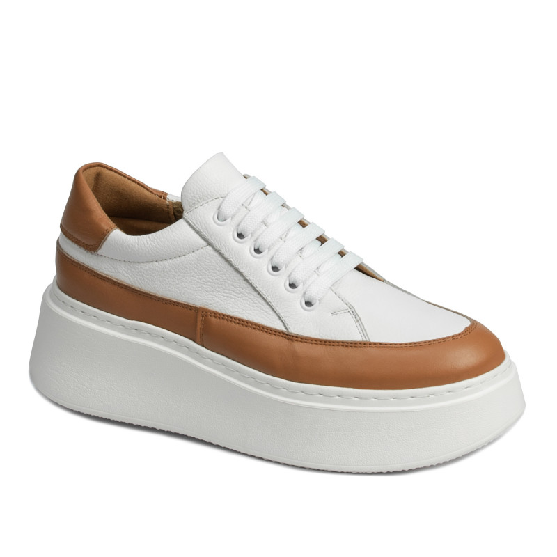 Damesneakers 6070 hvid kombineret