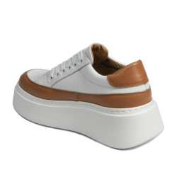 Damesneakers 6070 hvid kombineret