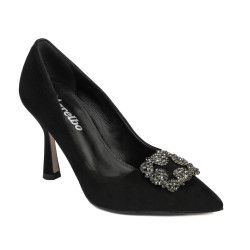 Dame elegante sko 1312 sort antilope