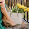 Dame elegante sko 1302 lak camel