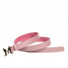 Damebælte 41m rosa saffiano
