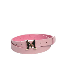 Damebælte 41m rosa saffiano