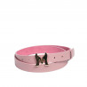 Damebælte 41m rosa saffiano