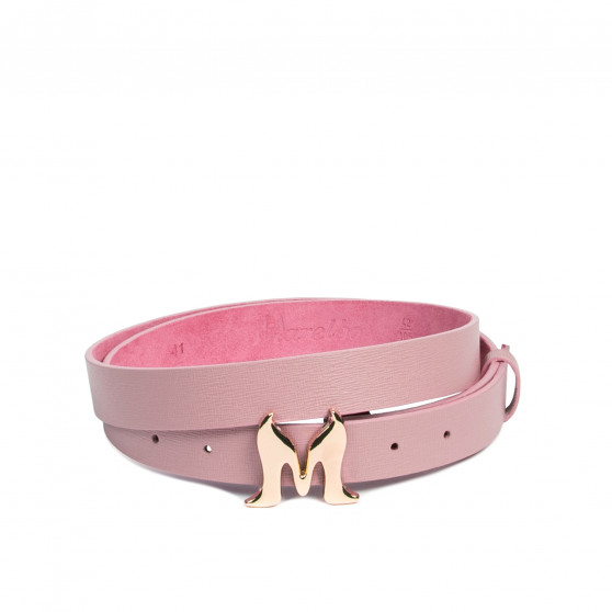 Damebælte 41m rosa saffiano
